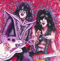 Kiss Serie Nr.II - Tommy und Paul- 90 x 90 cm - &copy; 2017